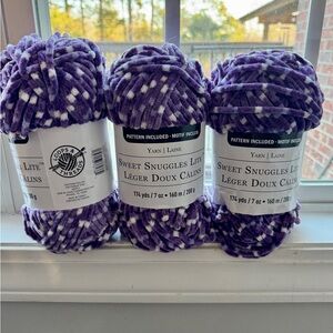 Loops & Threads Sweet Snuggles Lite Purple Yarn